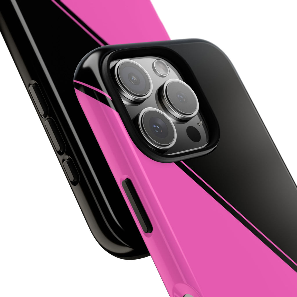 Pink/Black Two Tone Custom Initials Case
