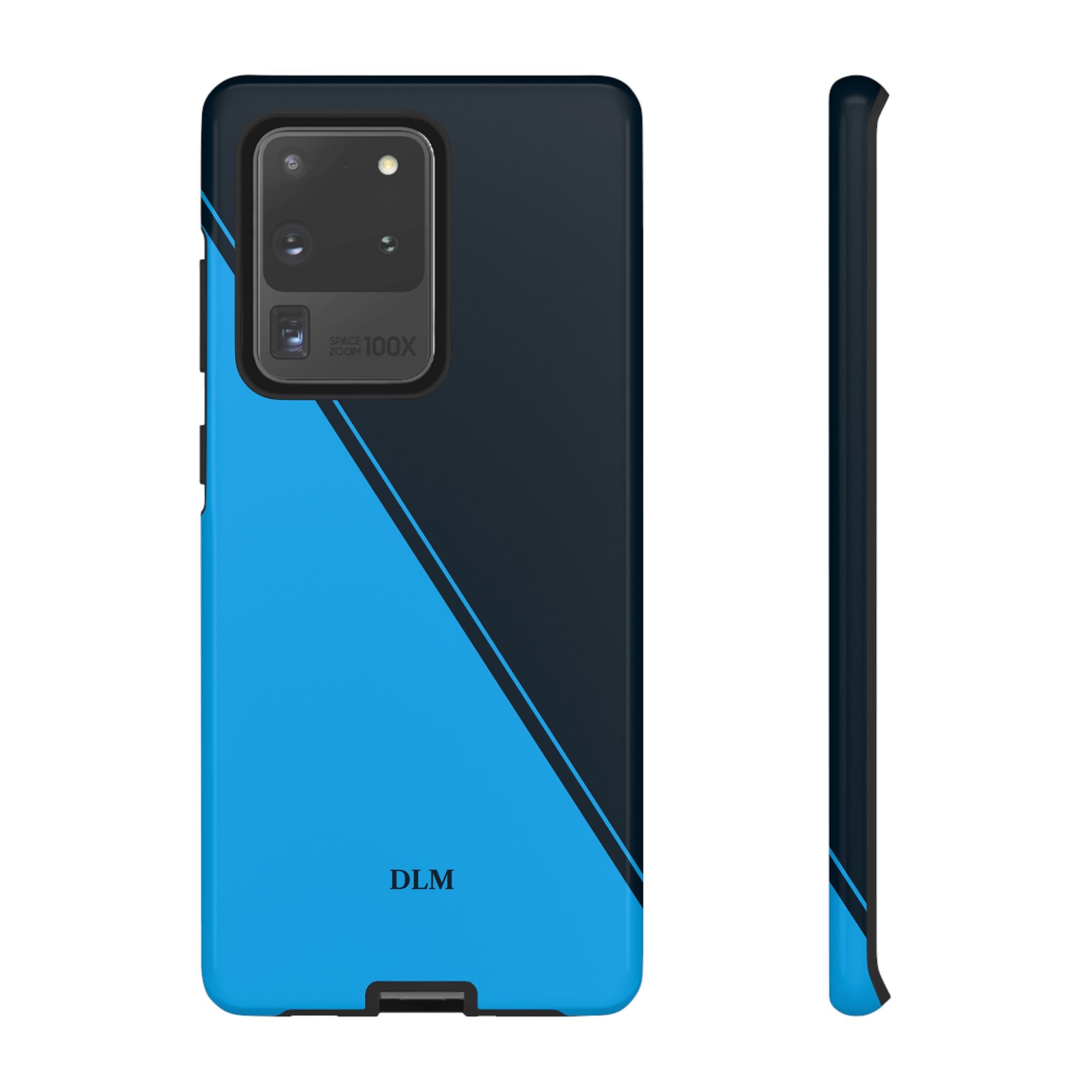 Blues Two Tone Custom Initials Case