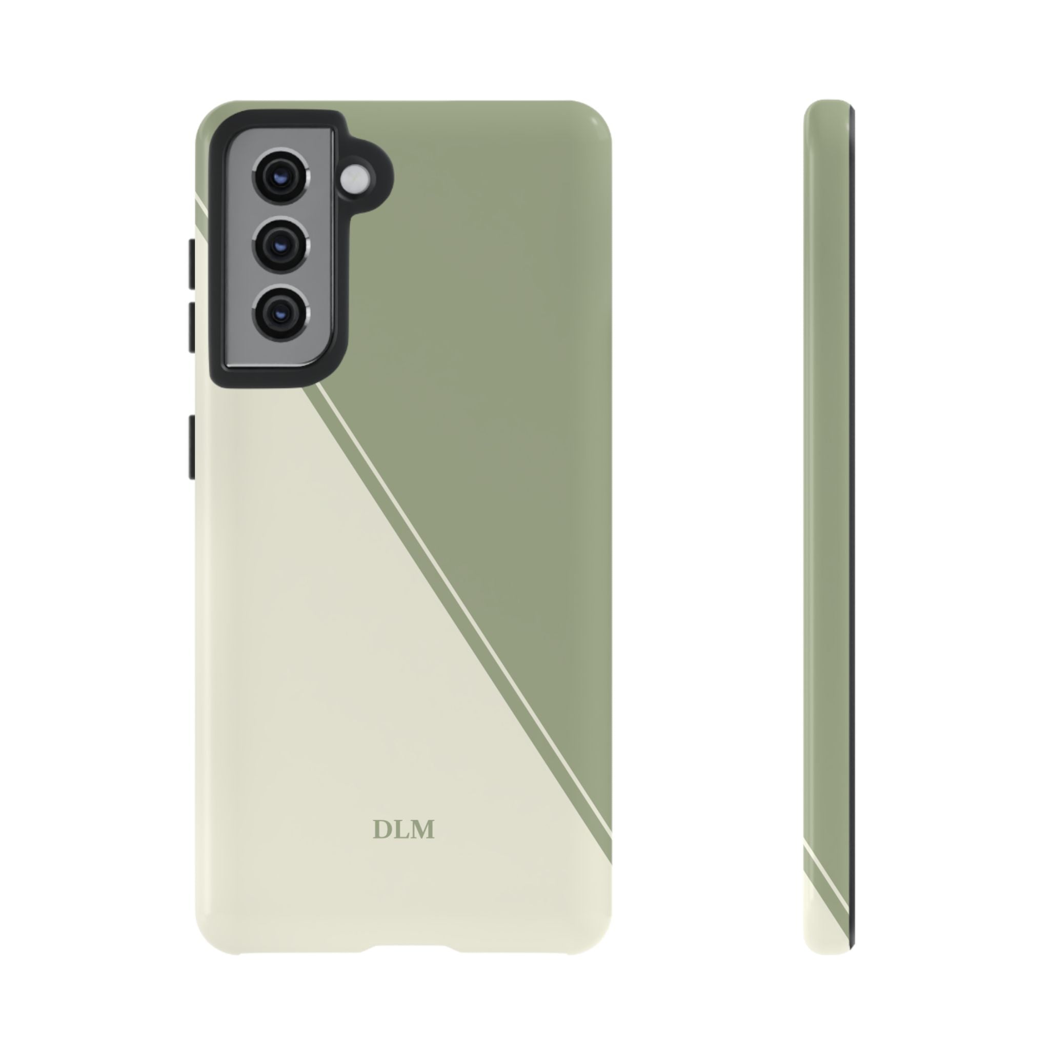 Matcha Two Tone Custom Initials Case