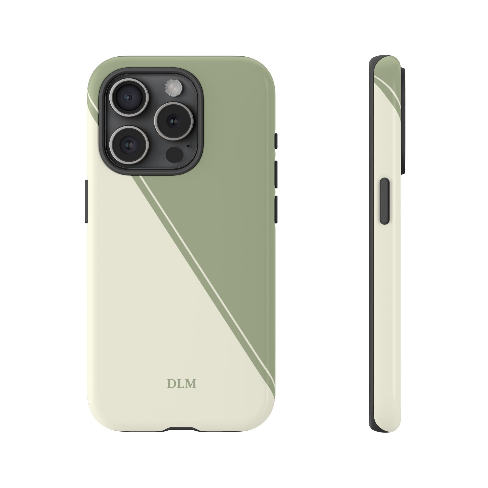 Matcha Two Tone Custom Initials Case