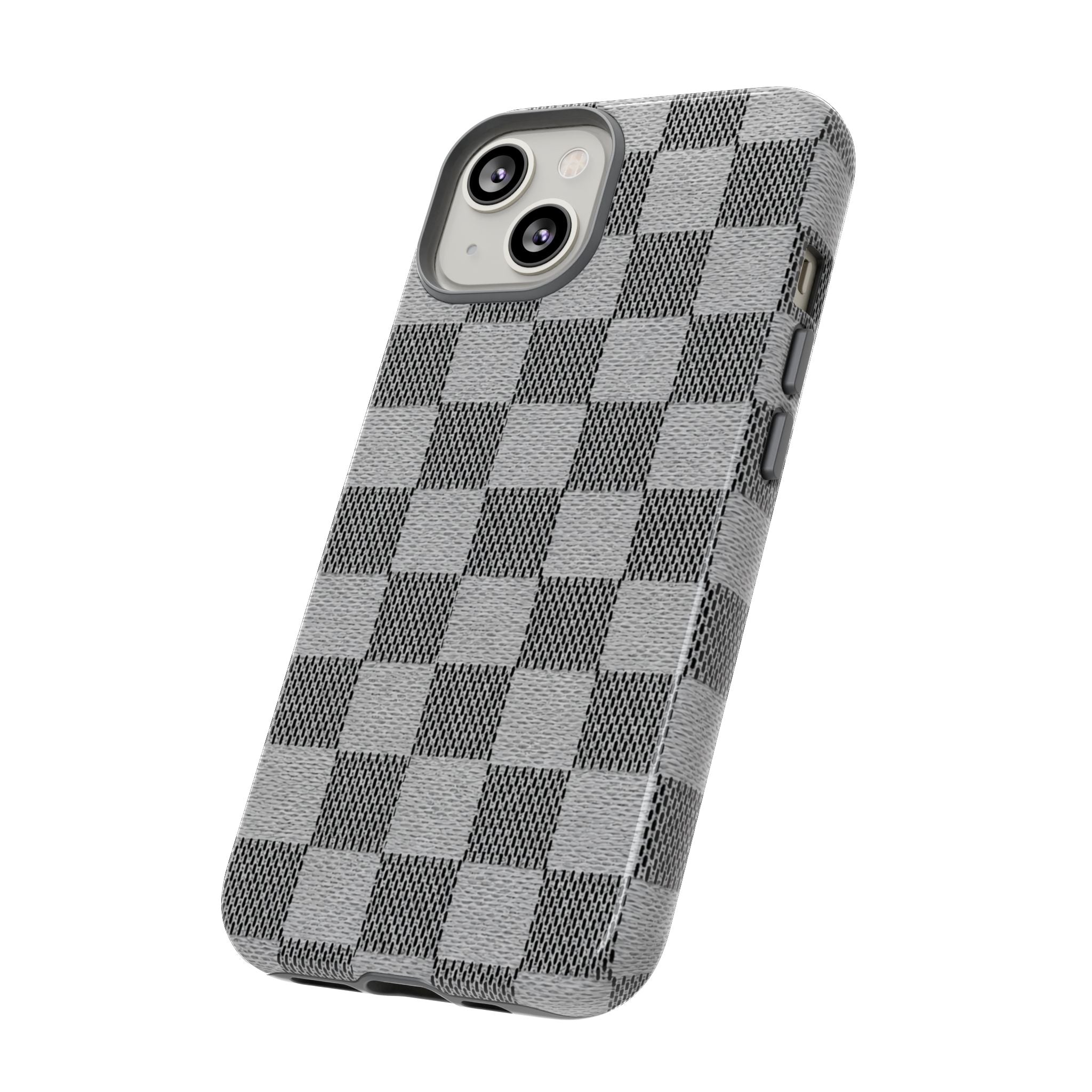 Checkered Grey Phone Case