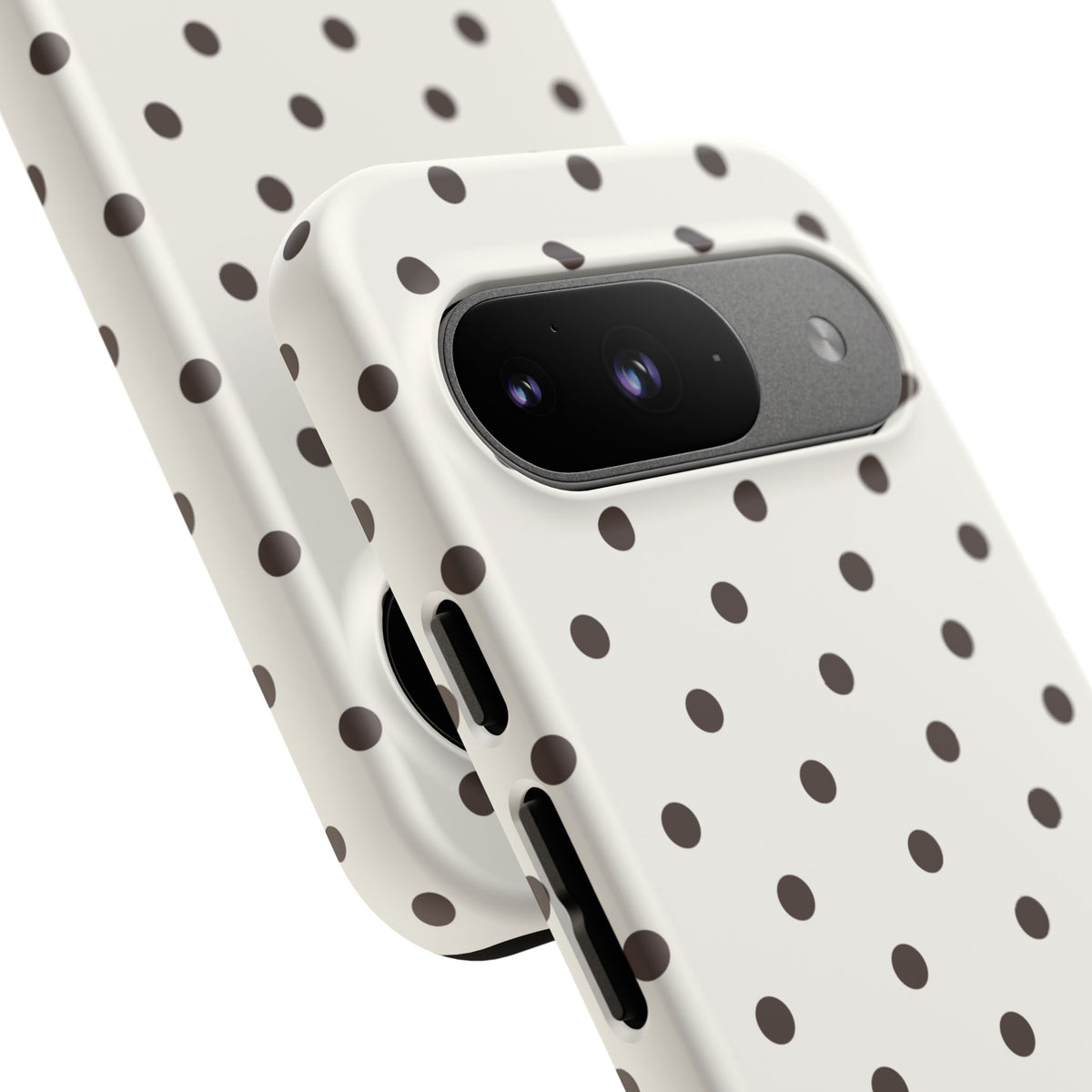 Creamy Mocha Personalised Polka Dot Case