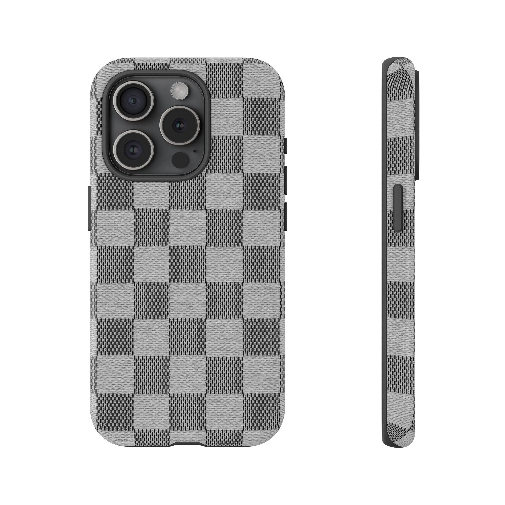 Checkered Grey Phone Case