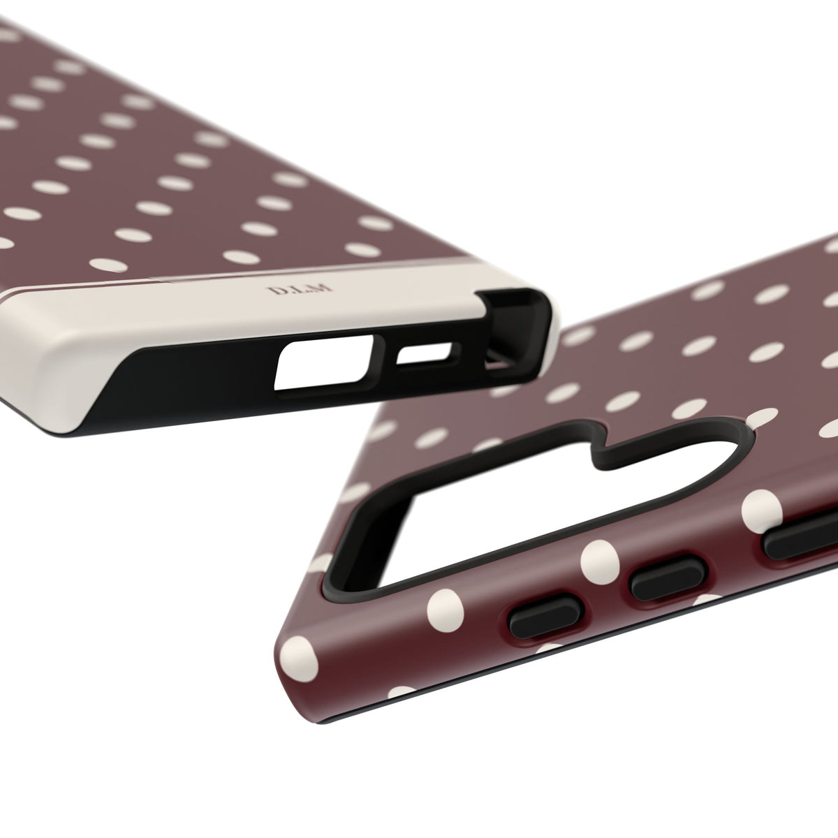 Cranberry Cream Personalised Polka Dot Case