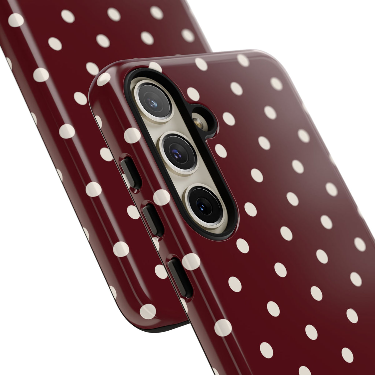 Cranberry Cream Personalised Polka Dot Case