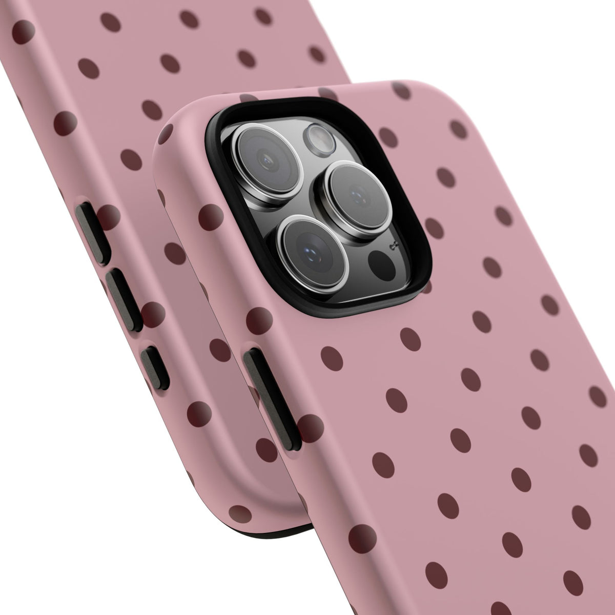 Berry Blush Personalised Polka Dot Case