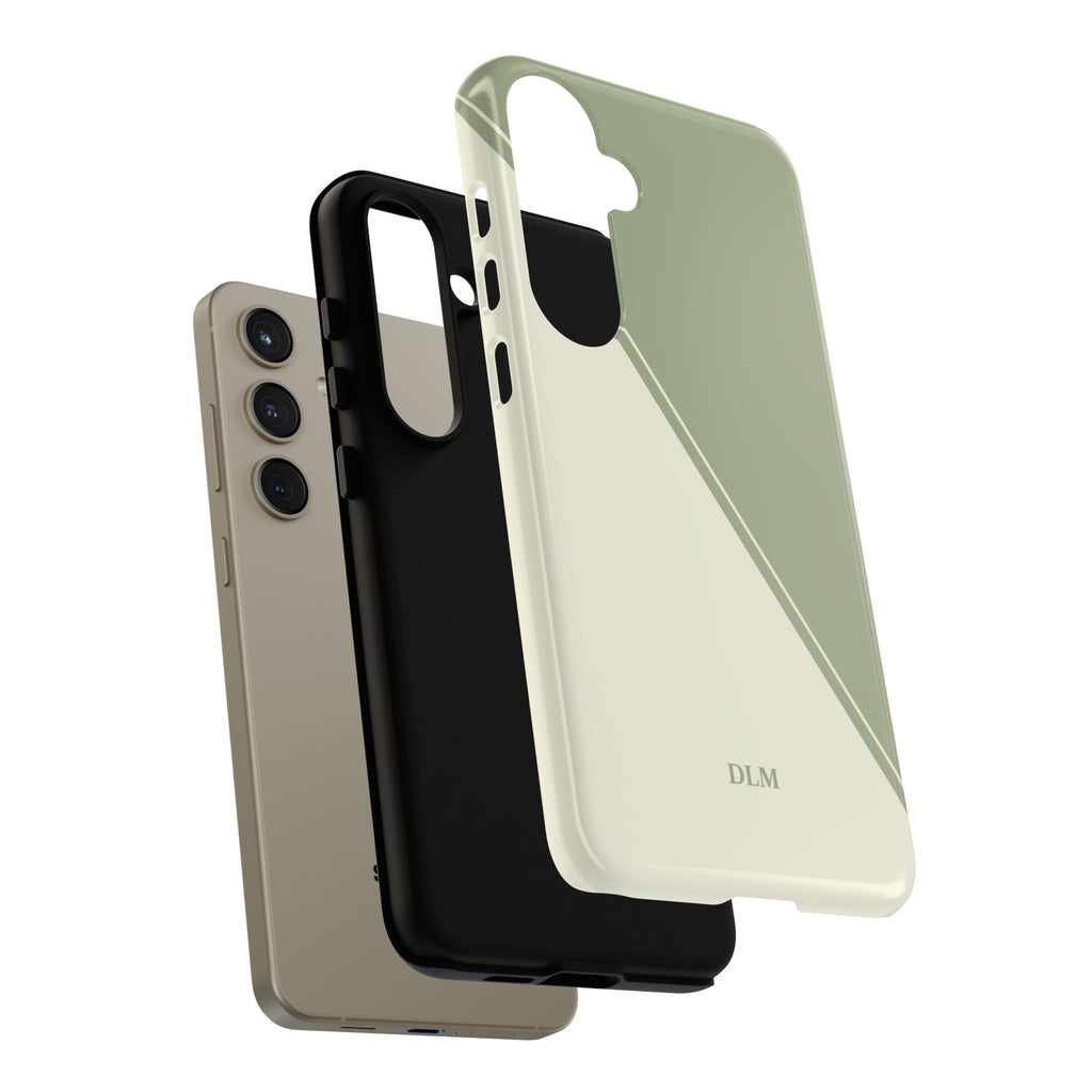 Matcha Two Tone Custom Initials Case