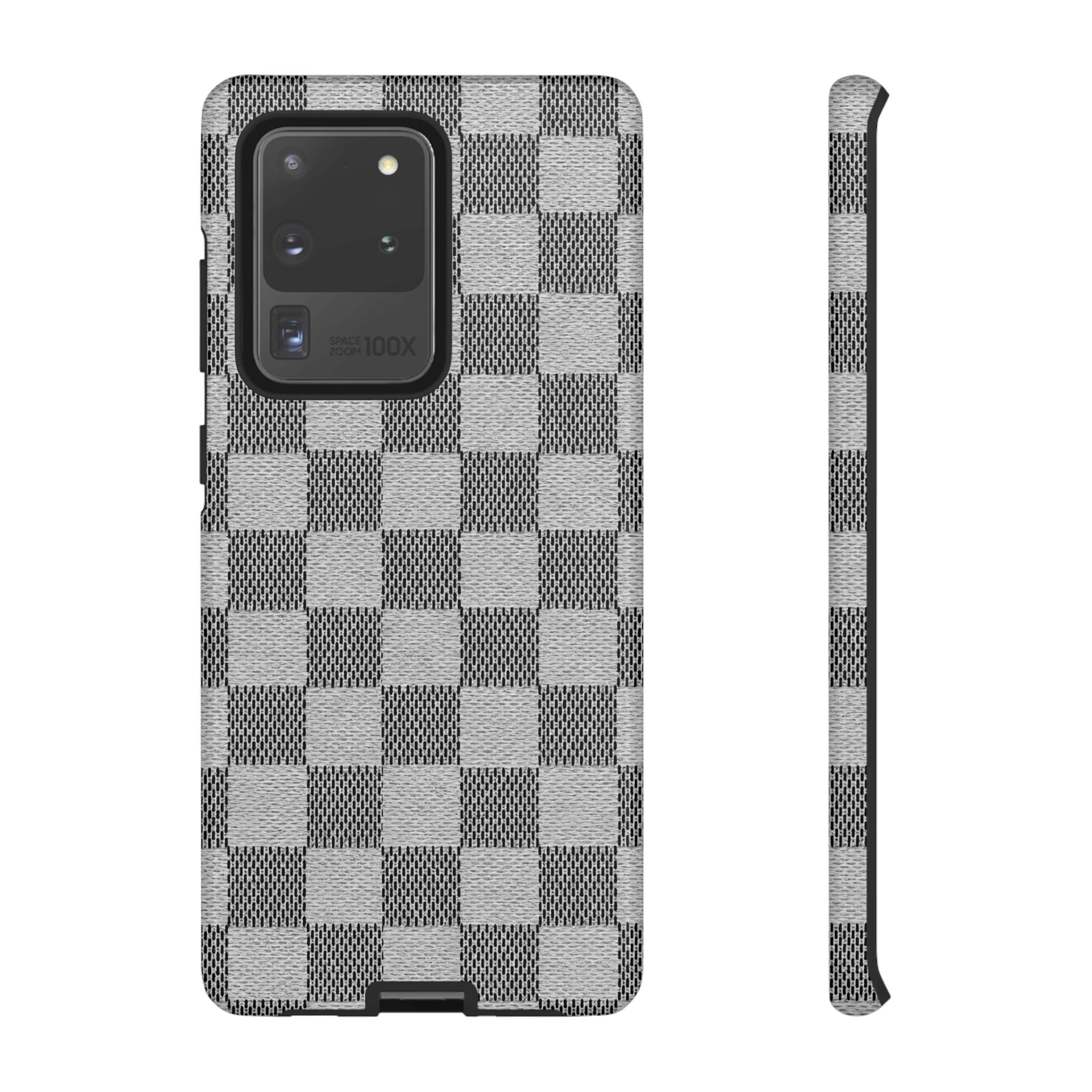 Checkered Grey Phone Case