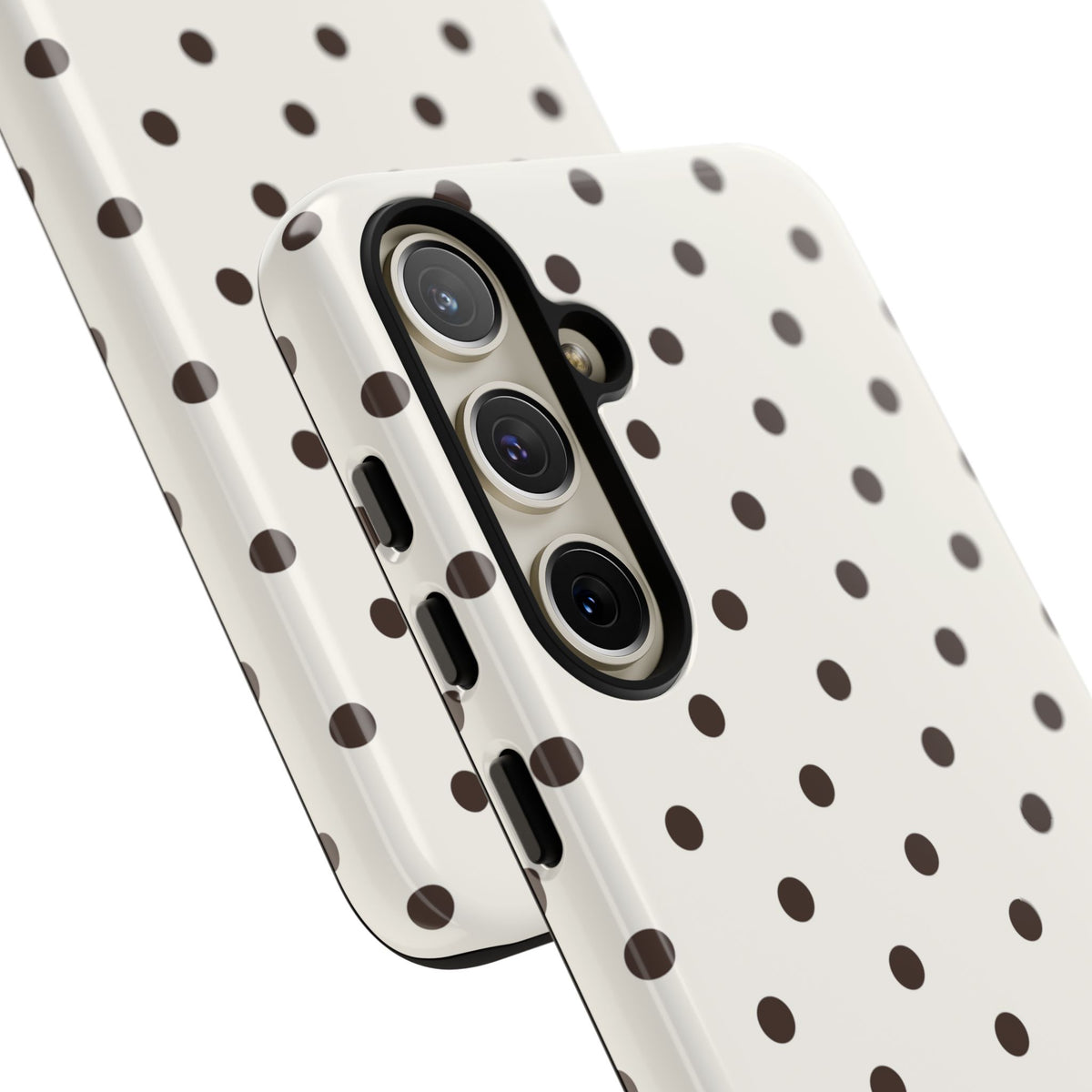 Creamy Mocha Personalised Polka Dot Case