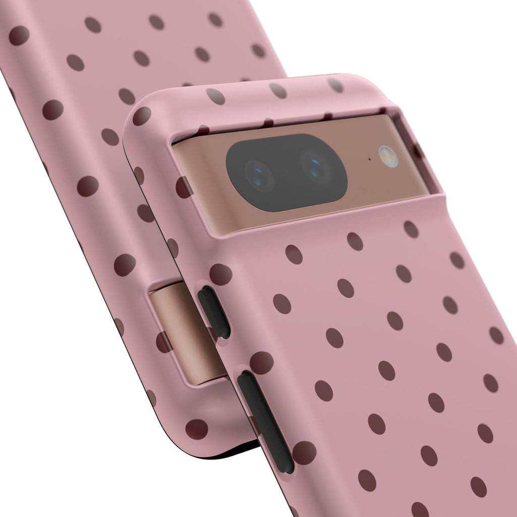 Berry Blush Personalised Polka Dot Case