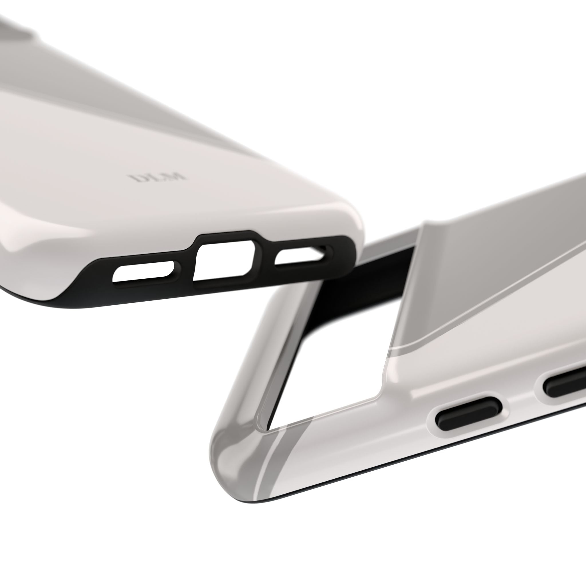 Grey Two Tone Case Custom Initials Case