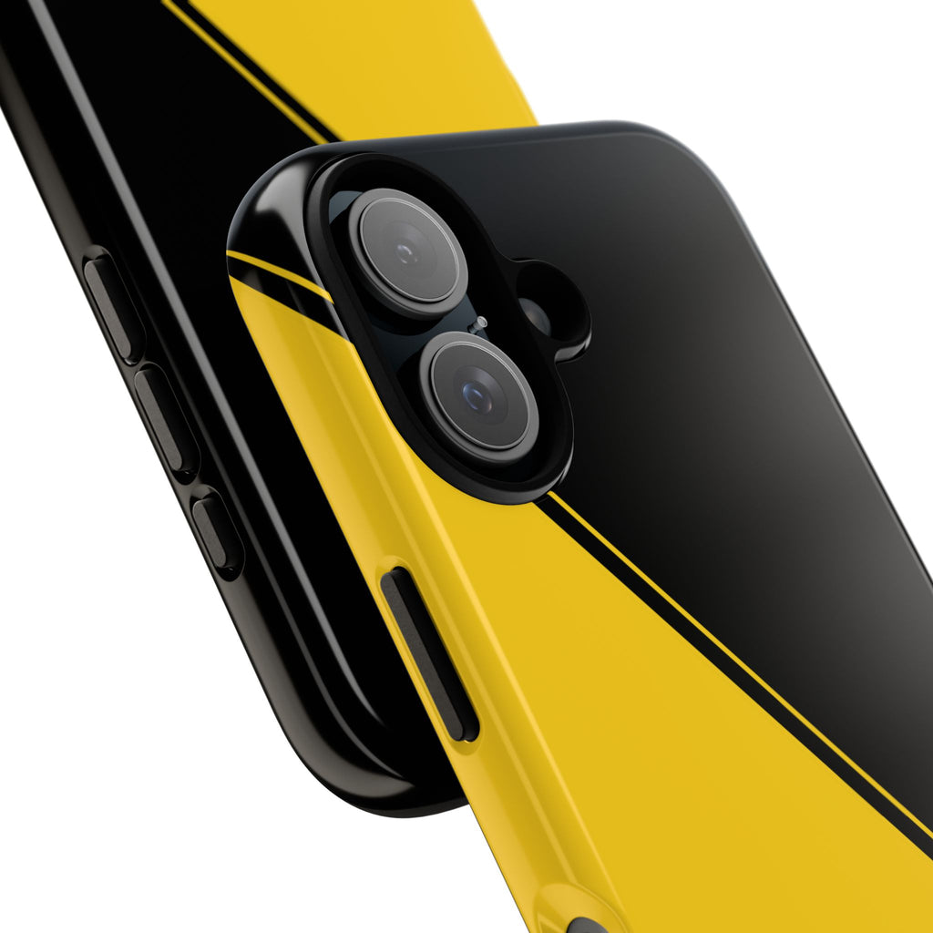 Yellow/Black Two Tone Custom Initials Case