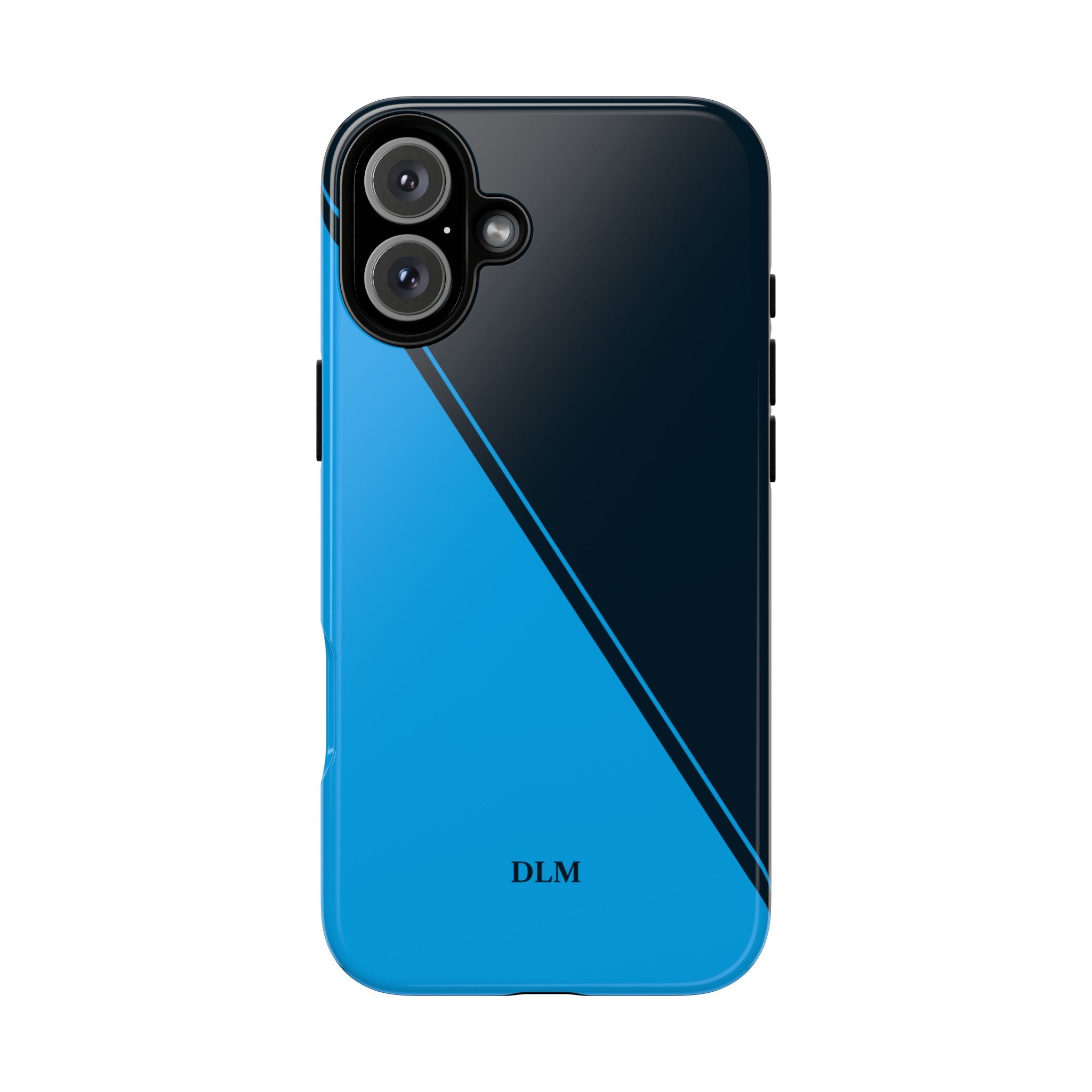 Blues Two Tone Custom Initials Case