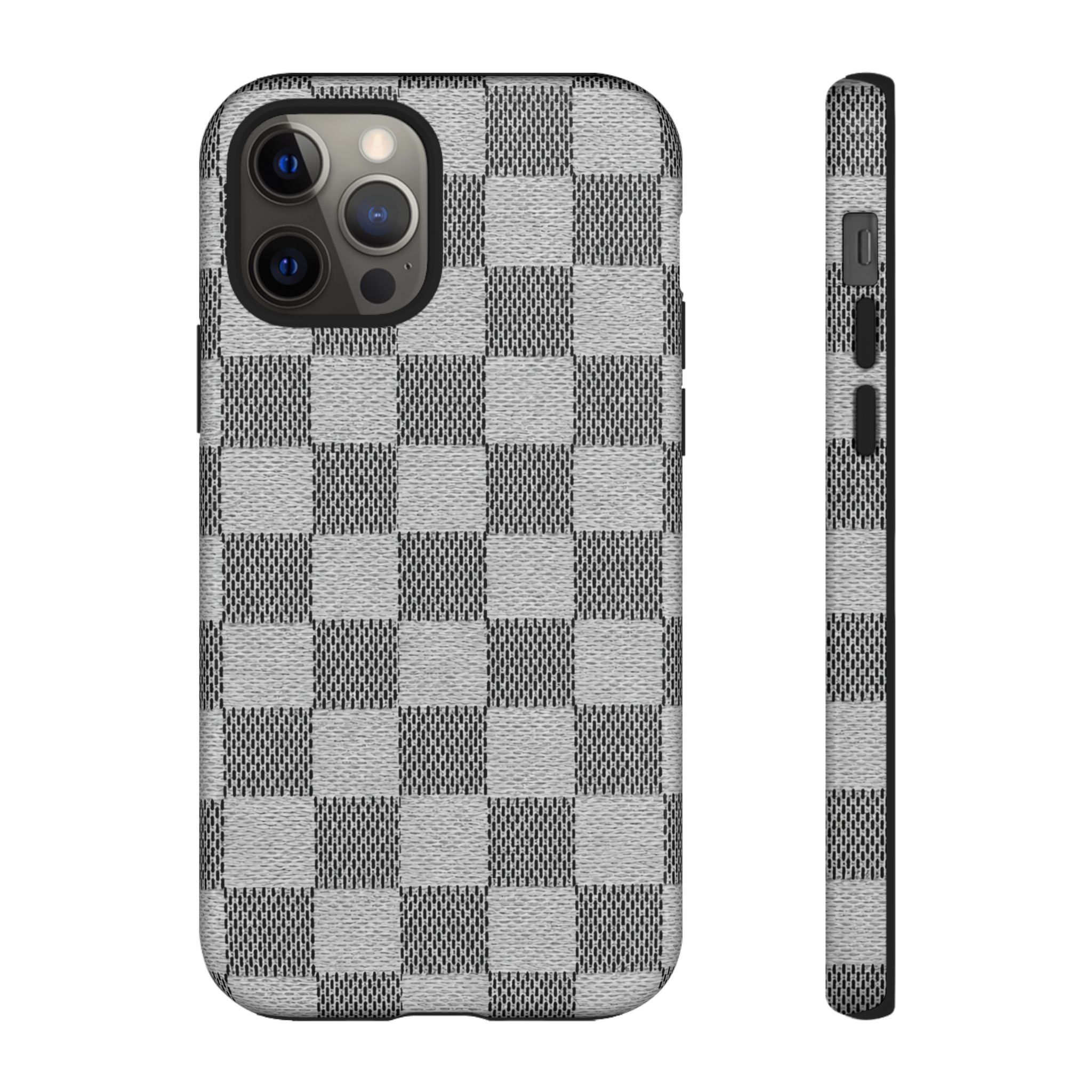Checkered Grey Phone Case