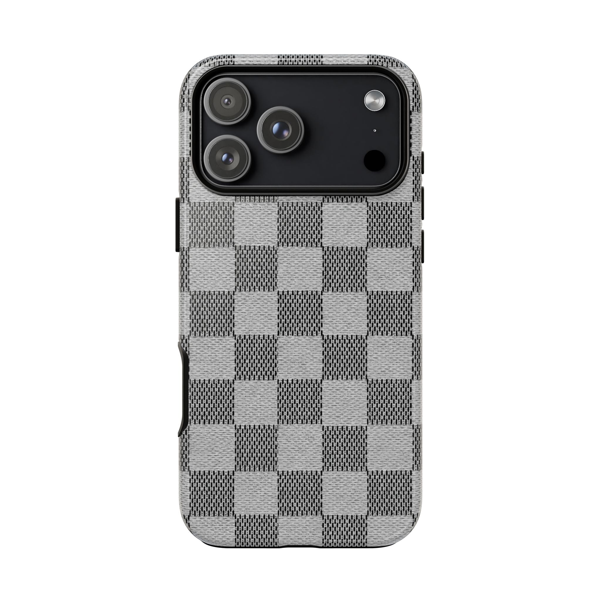 Checkered Grey Phone Case