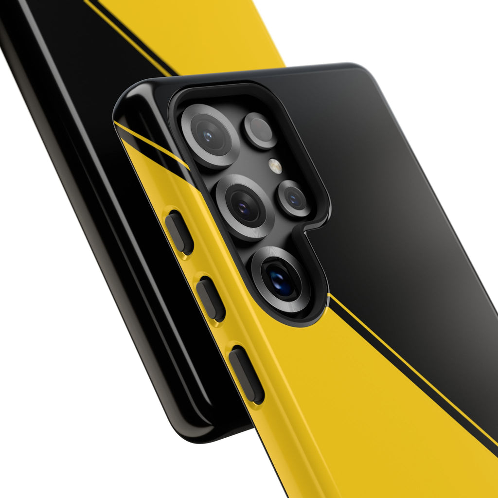Yellow/Black Two Tone Custom Initials Case