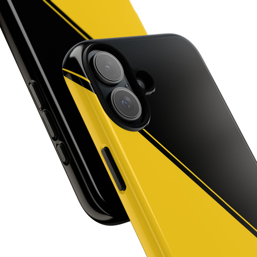 Yellow/Black Two Tone Custom Initials Case