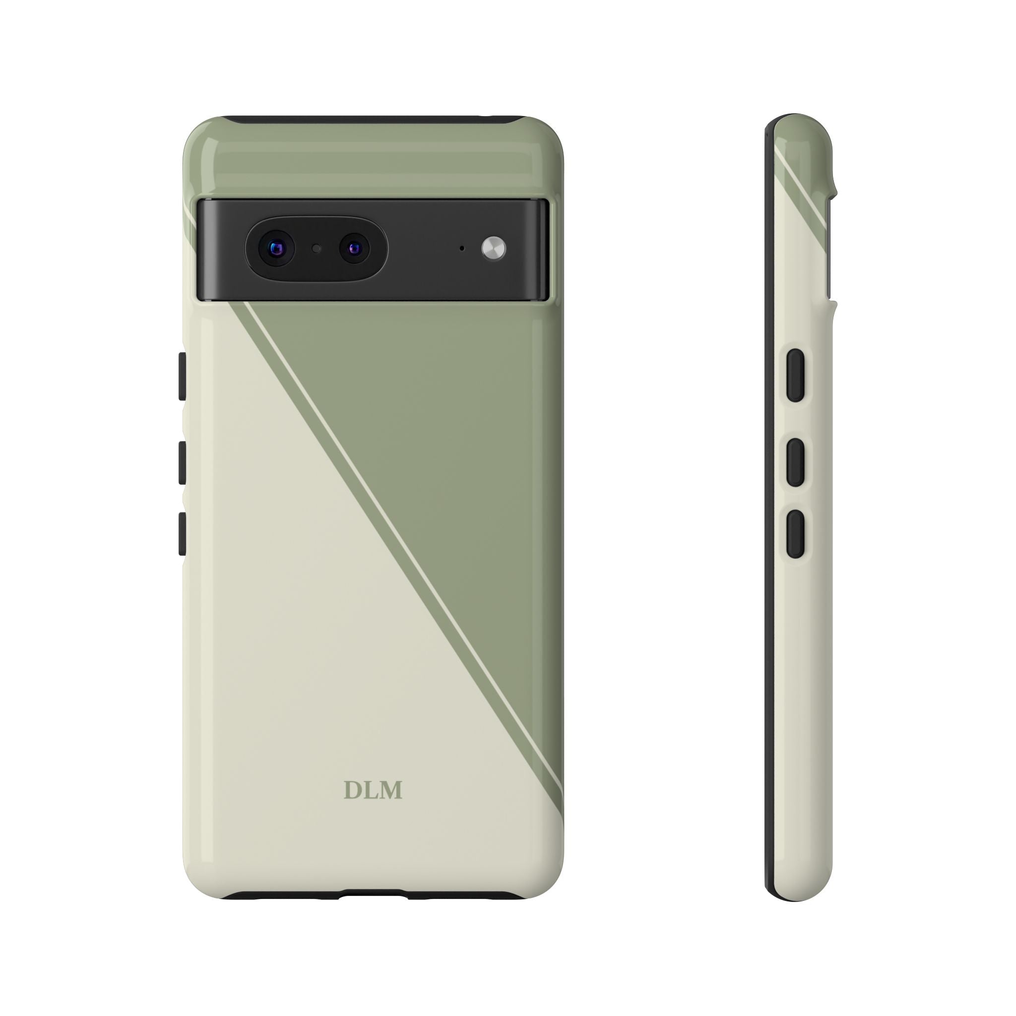 Matcha Two Tone Custom Initials Case