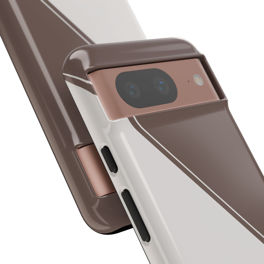 Brown/Cream Two Tone Custom Initials Case