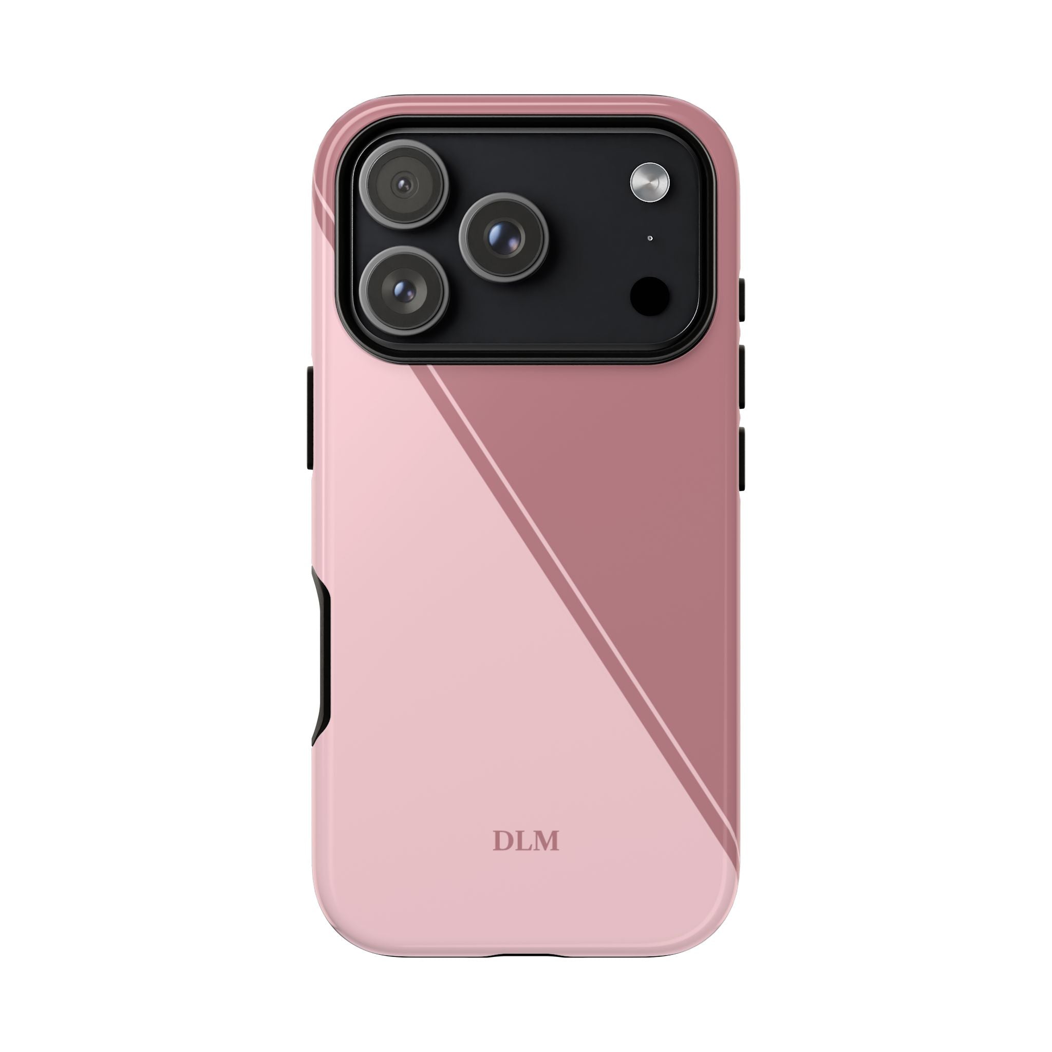 Pinks Two Tone Custom Initials Case