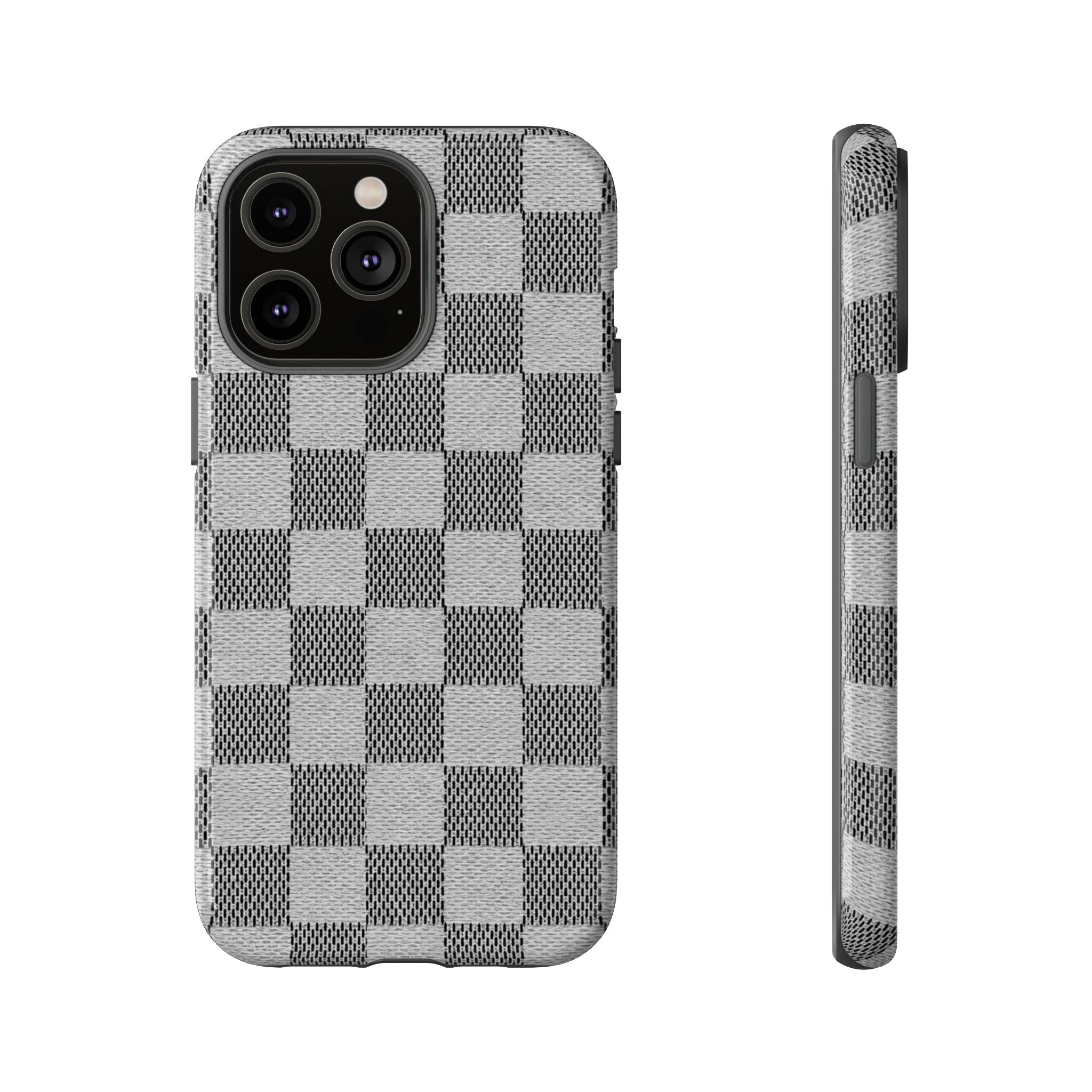Checkered Grey Phone Case