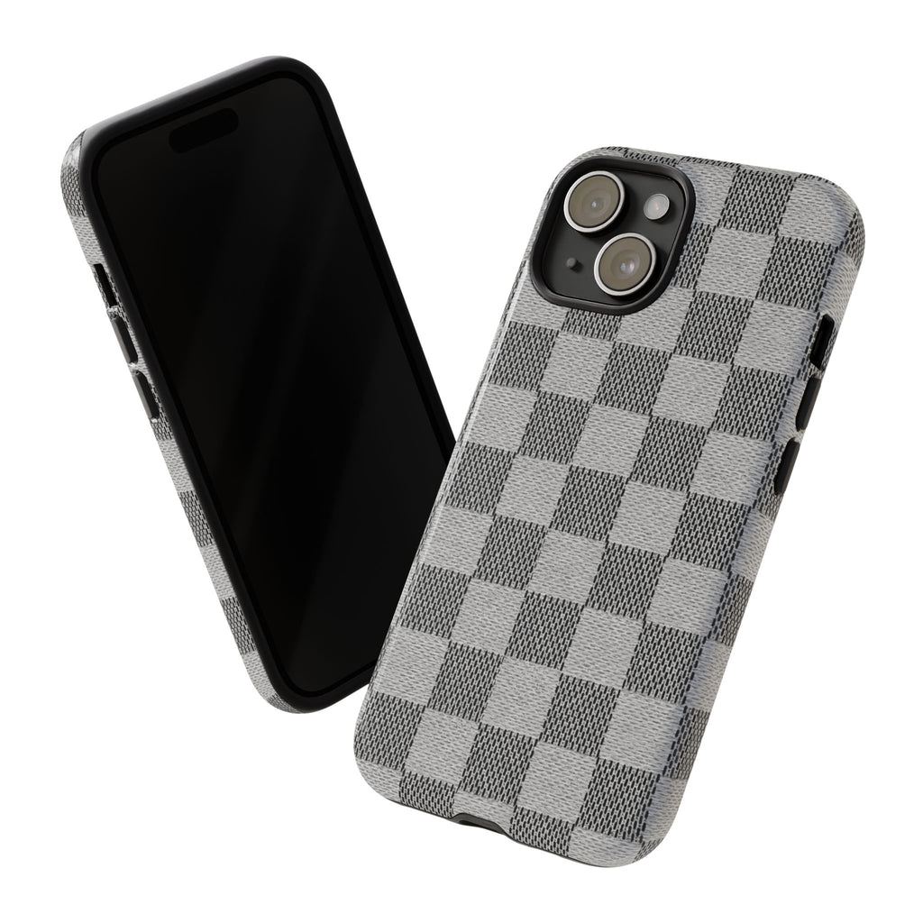 Checkered Grey Phone Case