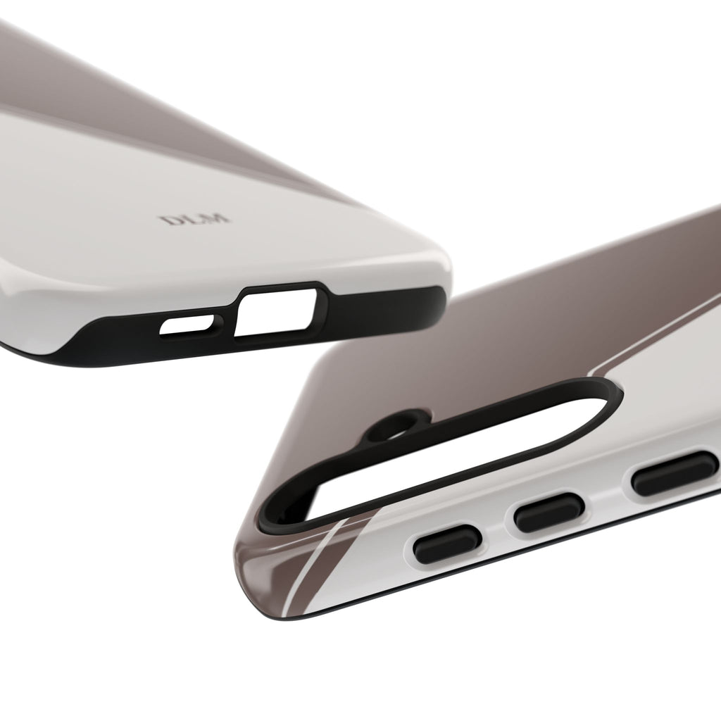 Brown/Cream Two Tone Custom Initials Case