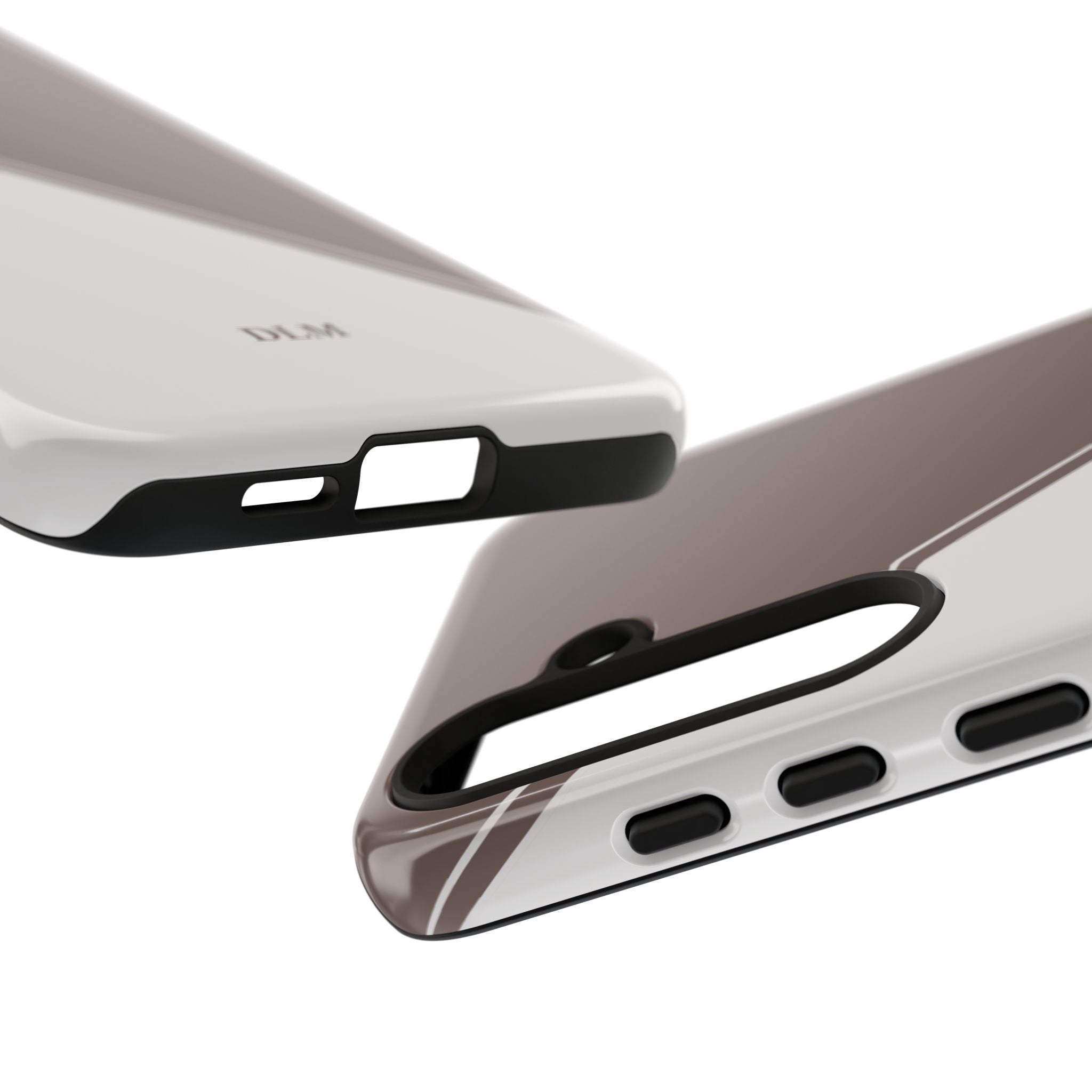 Brown/Cream Two Tone Custom Initials Case