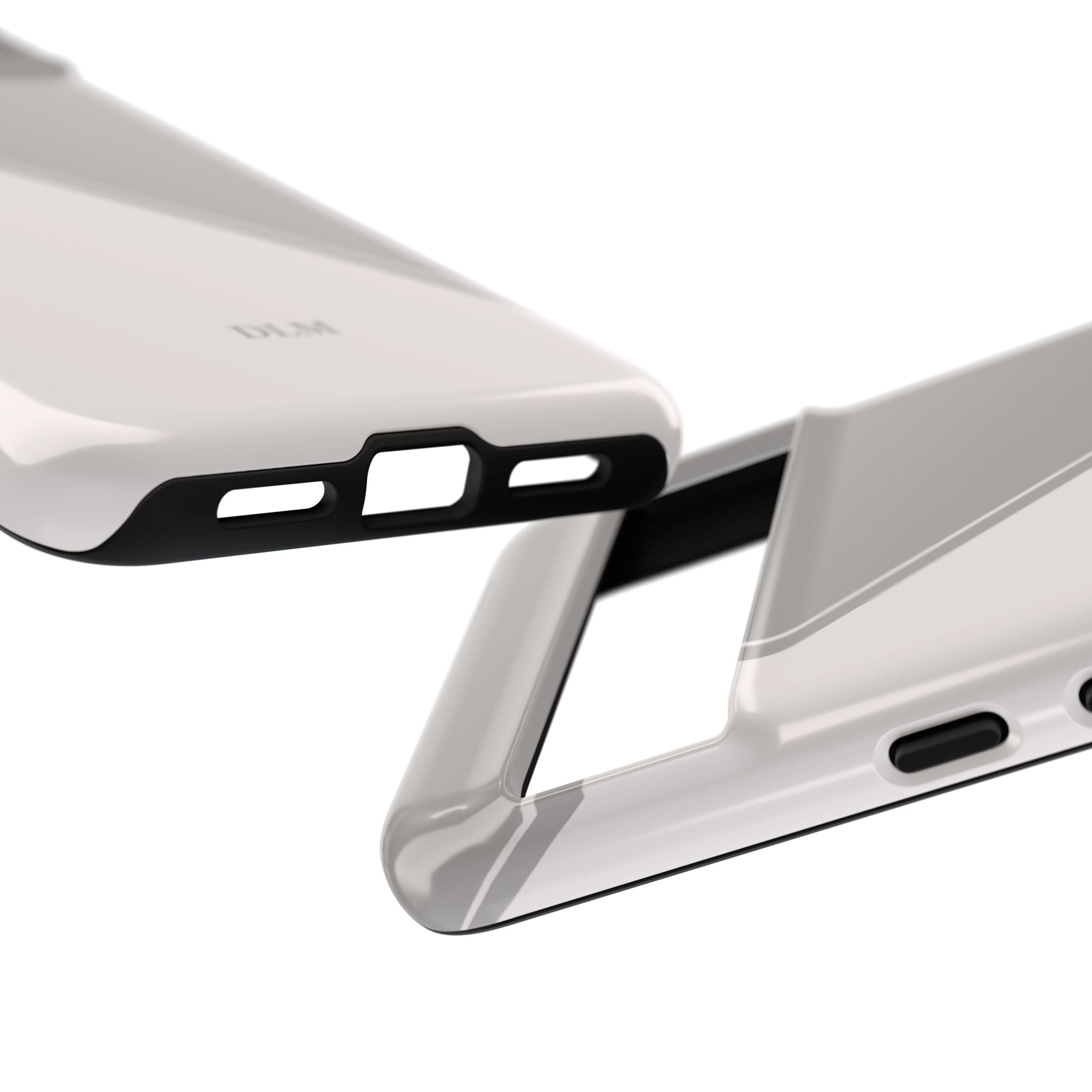 Grey Two Tone Case Custom Initials Case