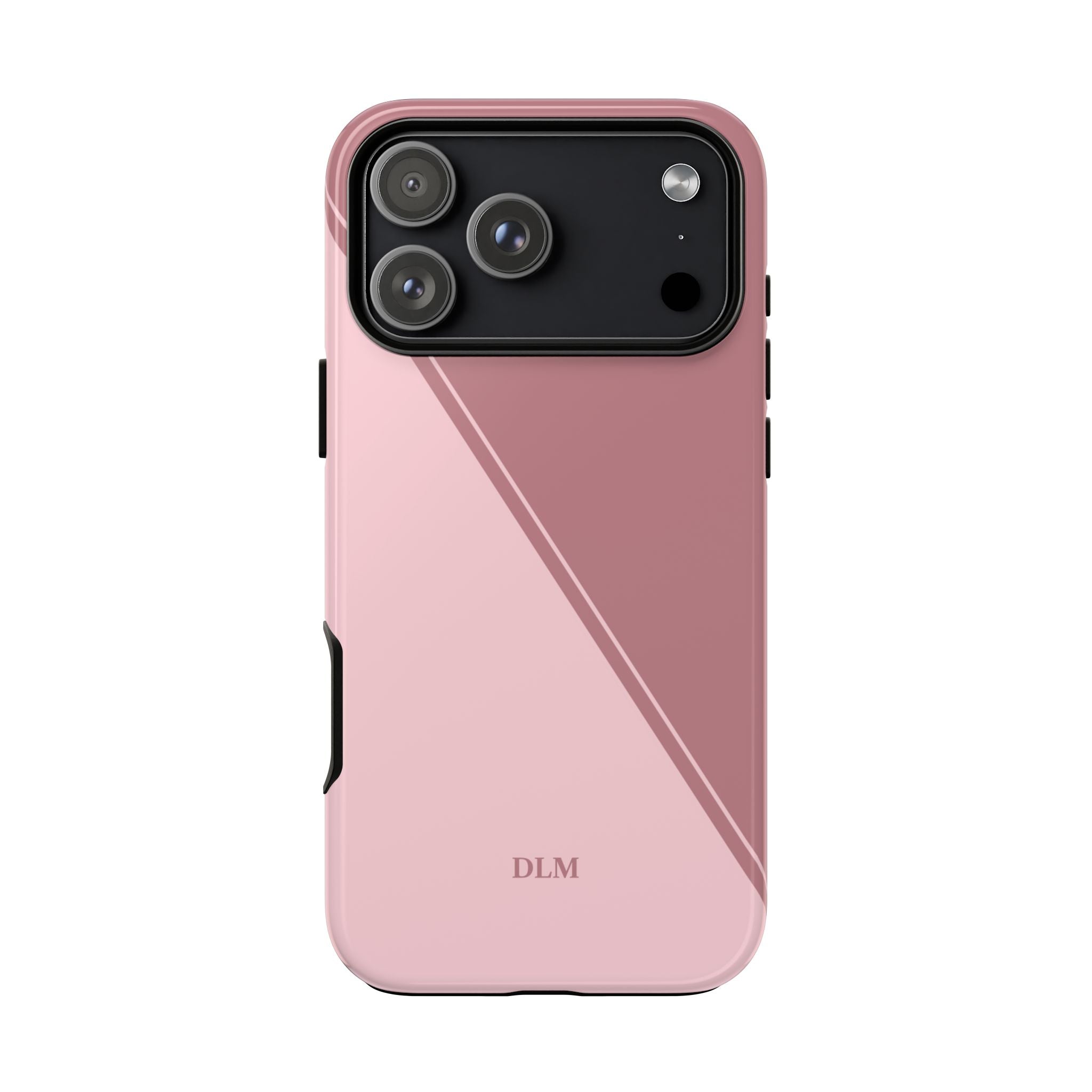 Pinks Two Tone Custom Initials Case