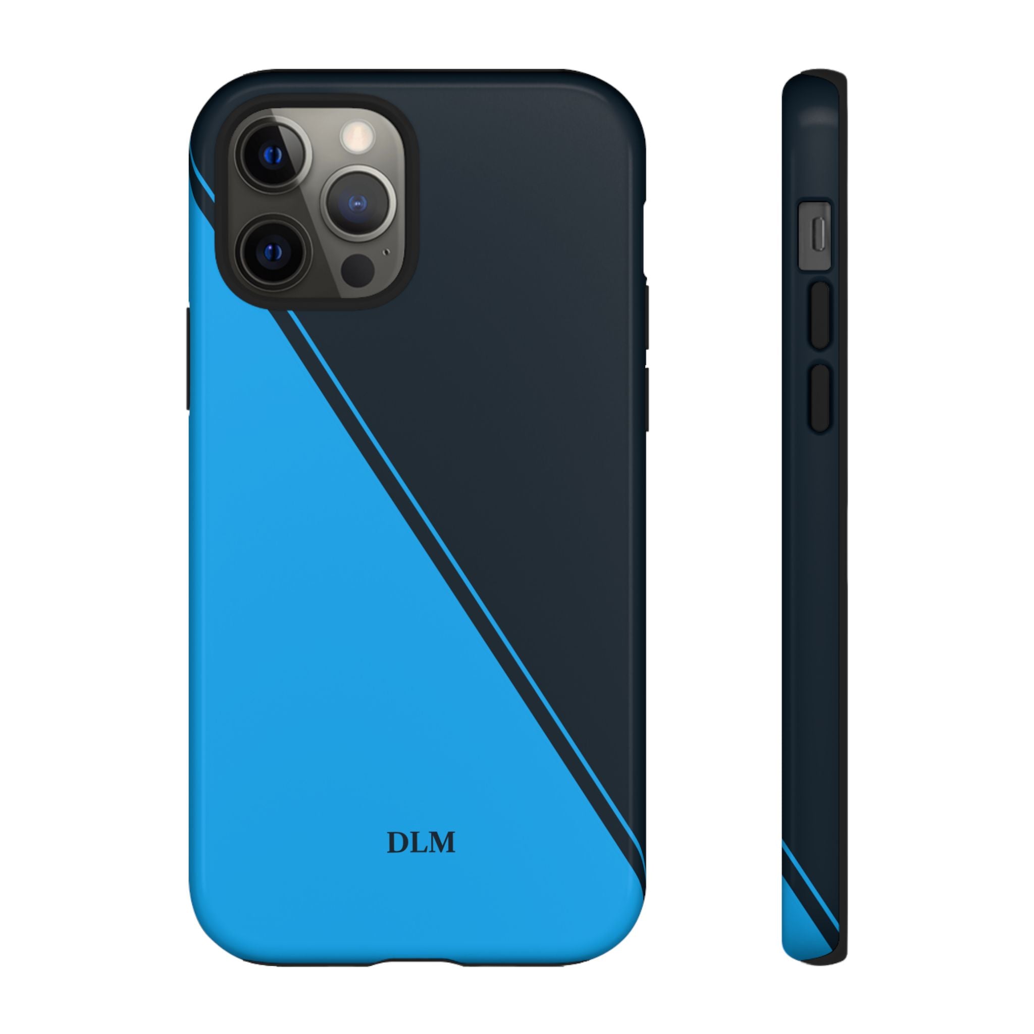 Blues Two Tone Custom Initials Case