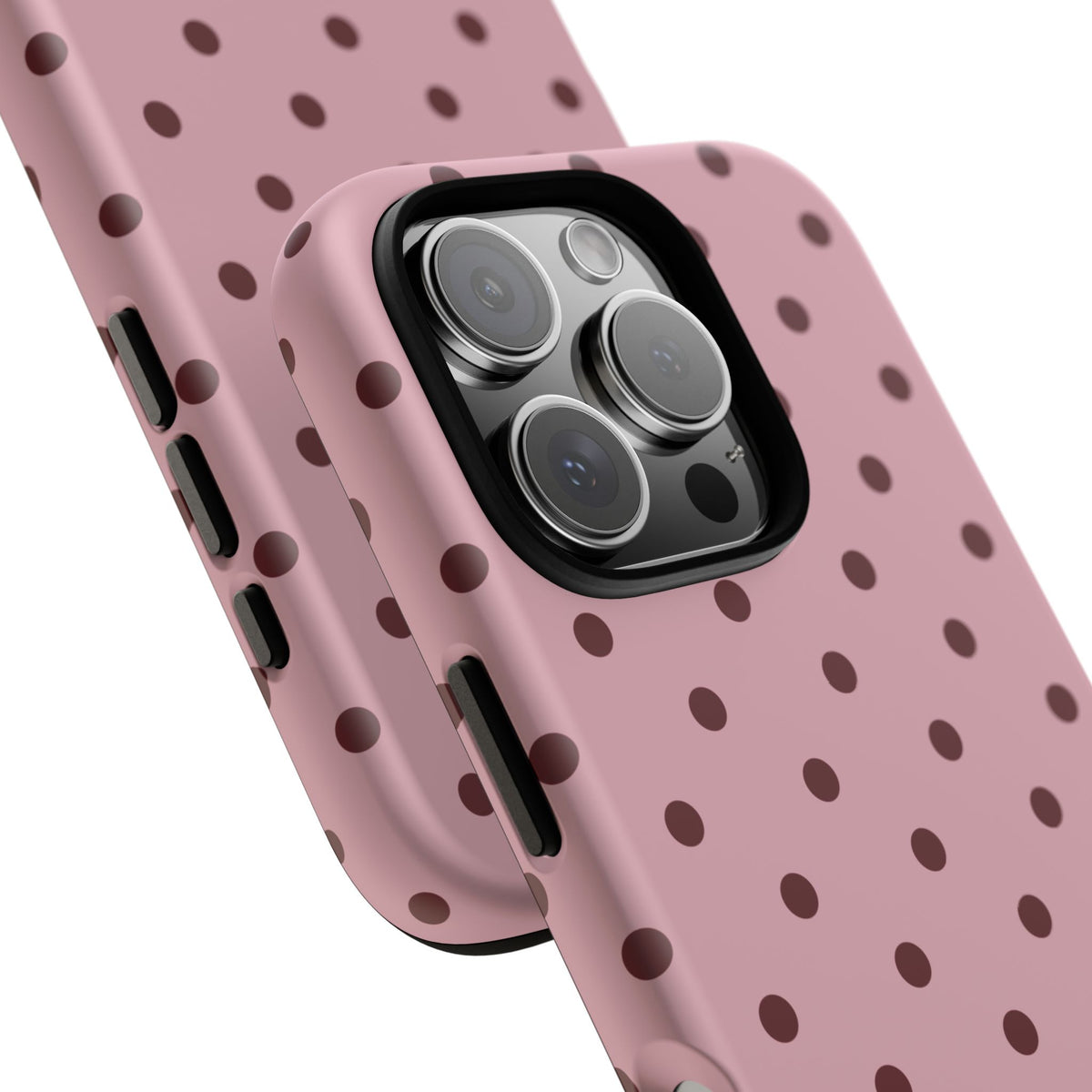Berry Blush Personalised Polka Dot Case