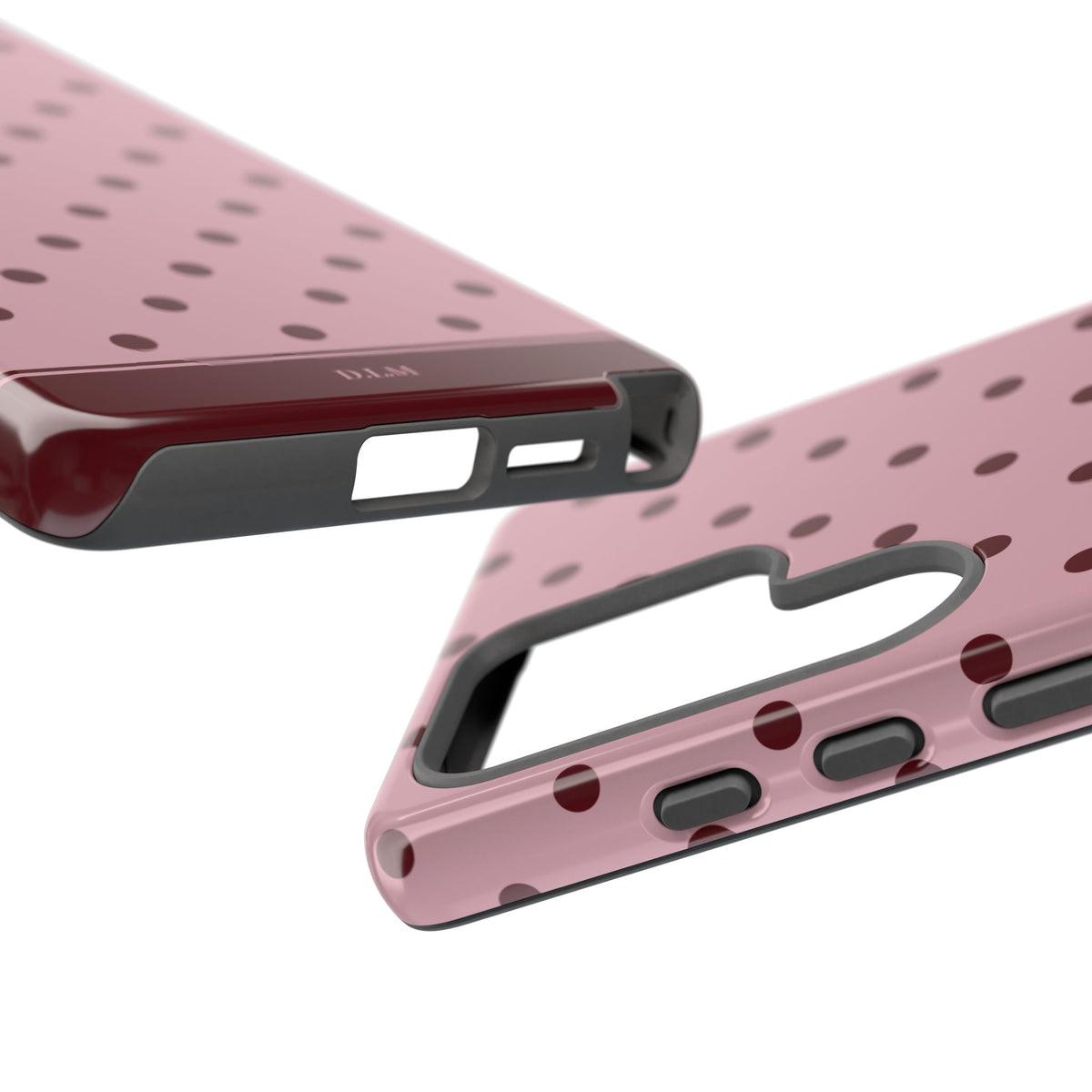 Berry Blush Personalised Polka Dot Case