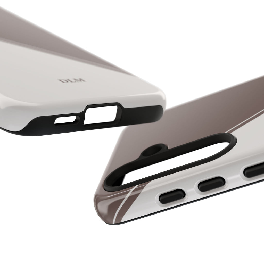 Brown/Cream Two Tone Custom Initials Case