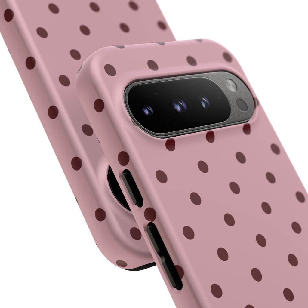 Berry Blush Personalised Polka Dot Case