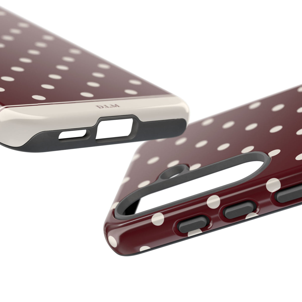 Cranberry Cream Personalised Polka Dot Case