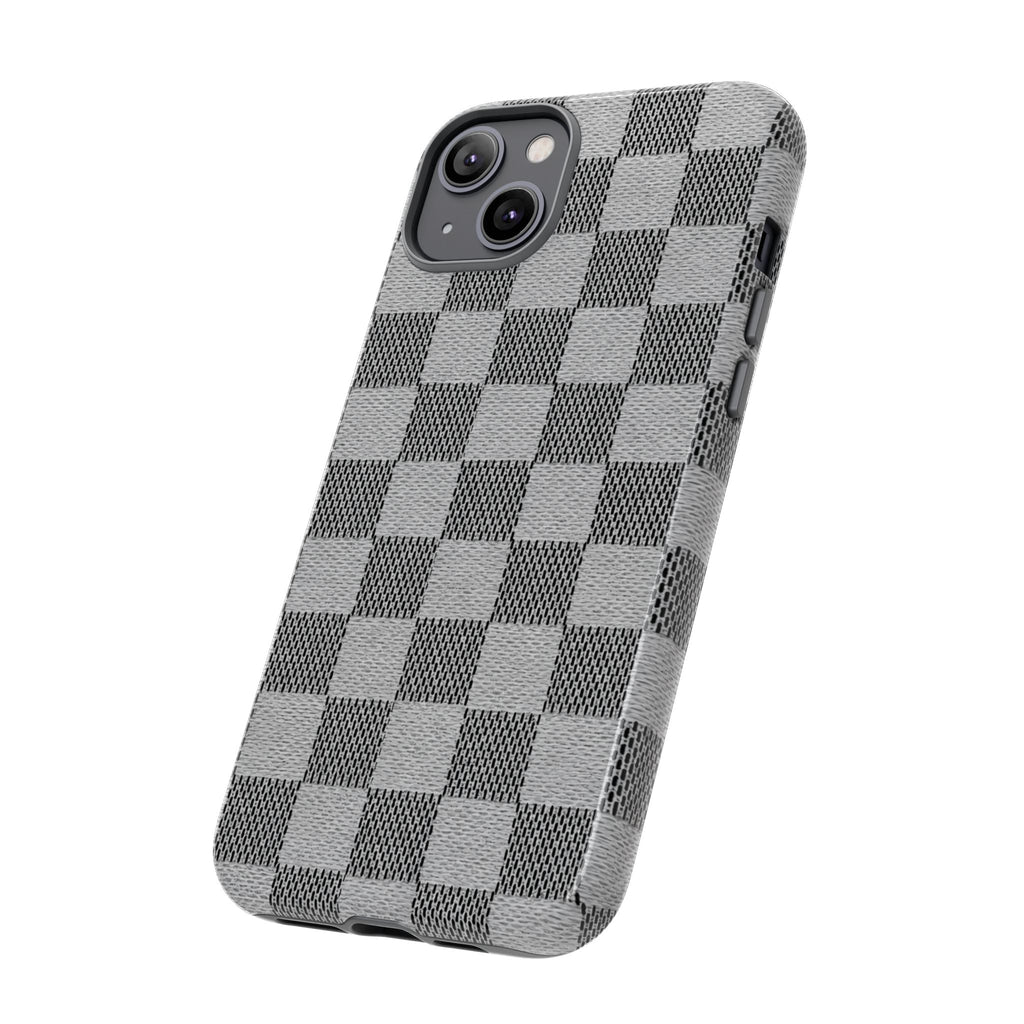 Checkered Grey Phone Case