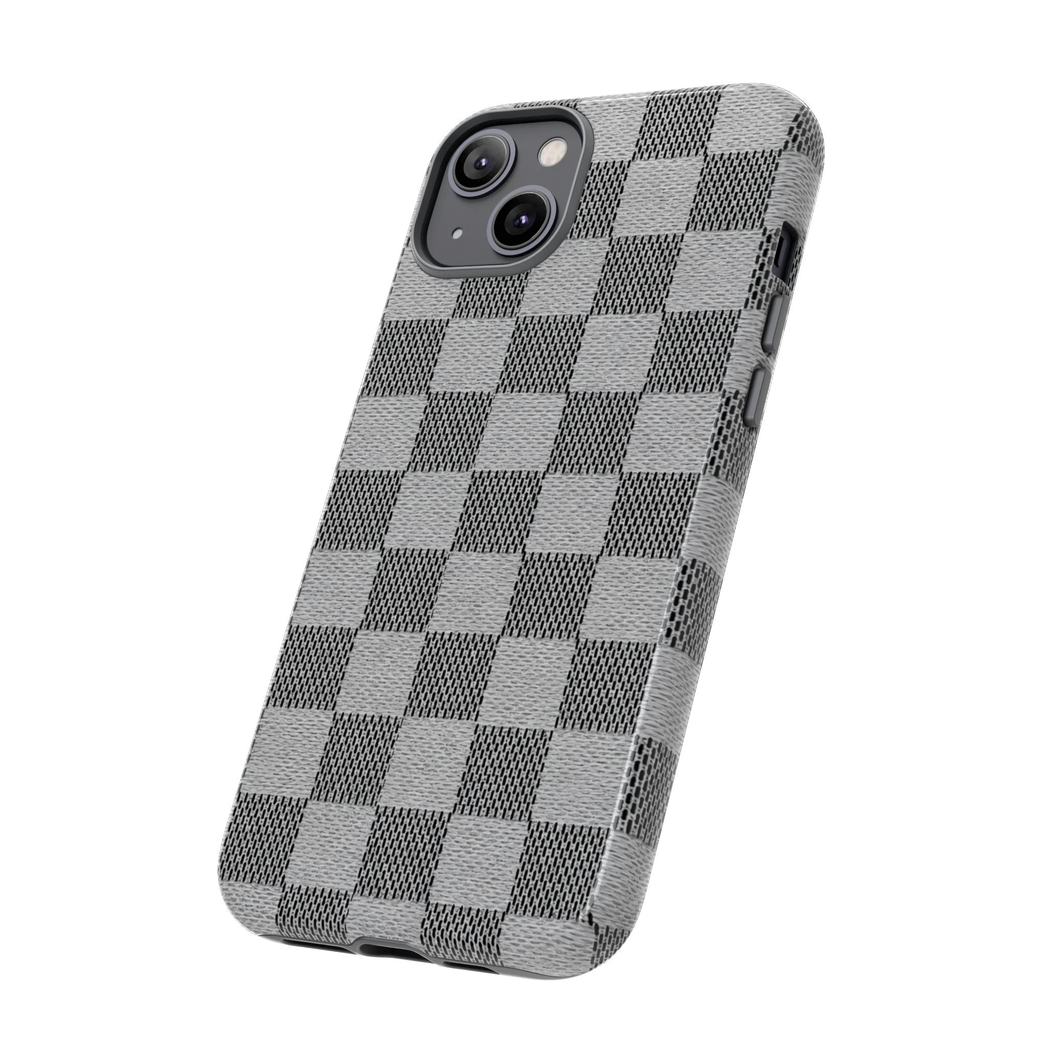 Checkered Grey Phone Case