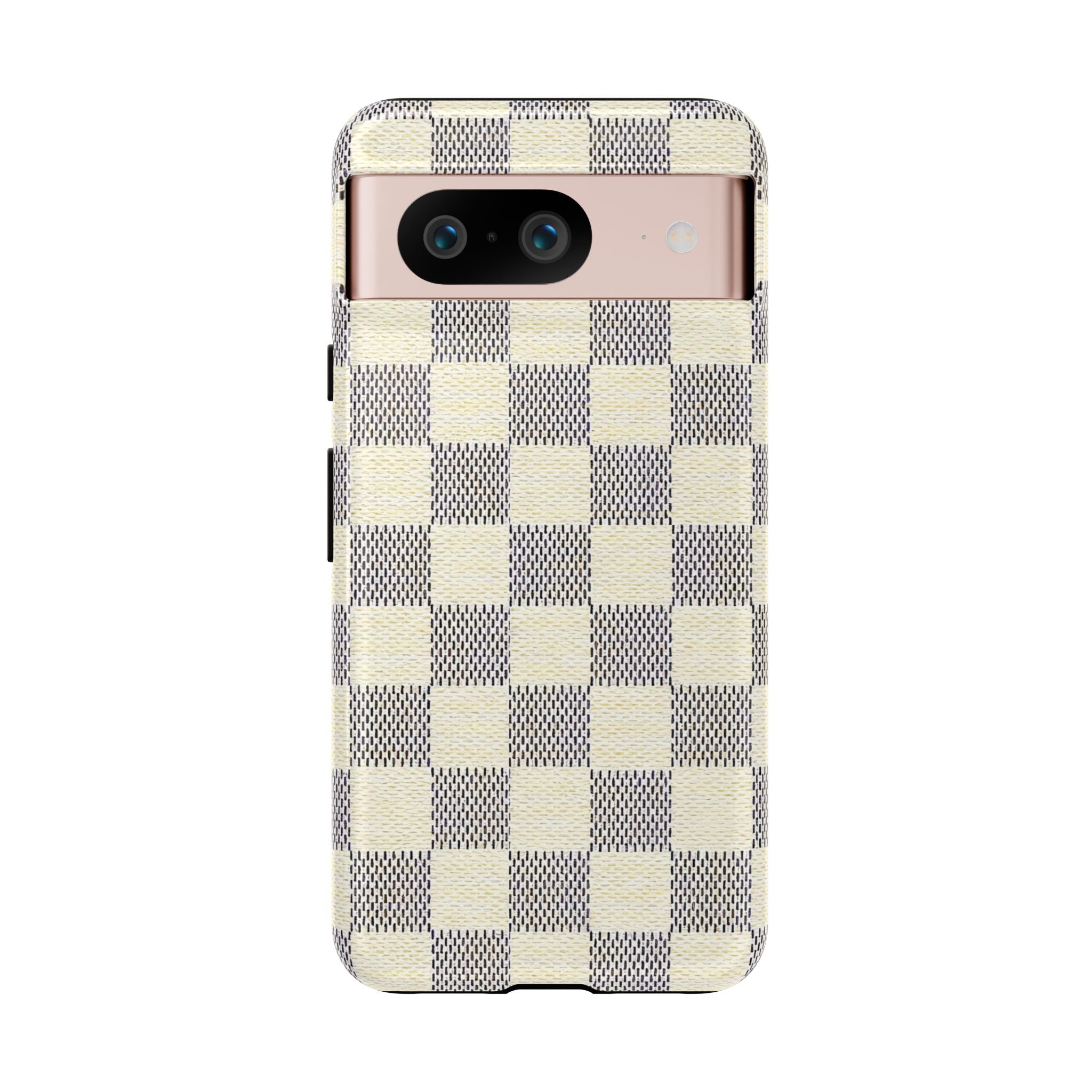 Checkered Cream Phone Case