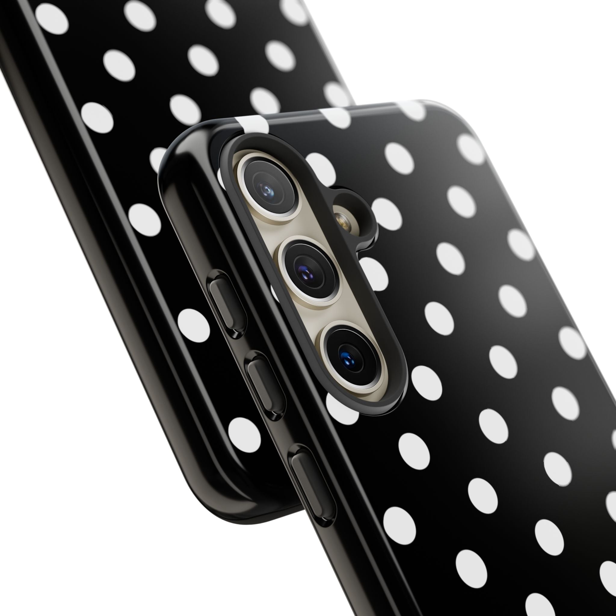 Black & White PolkaDot Customisable Case