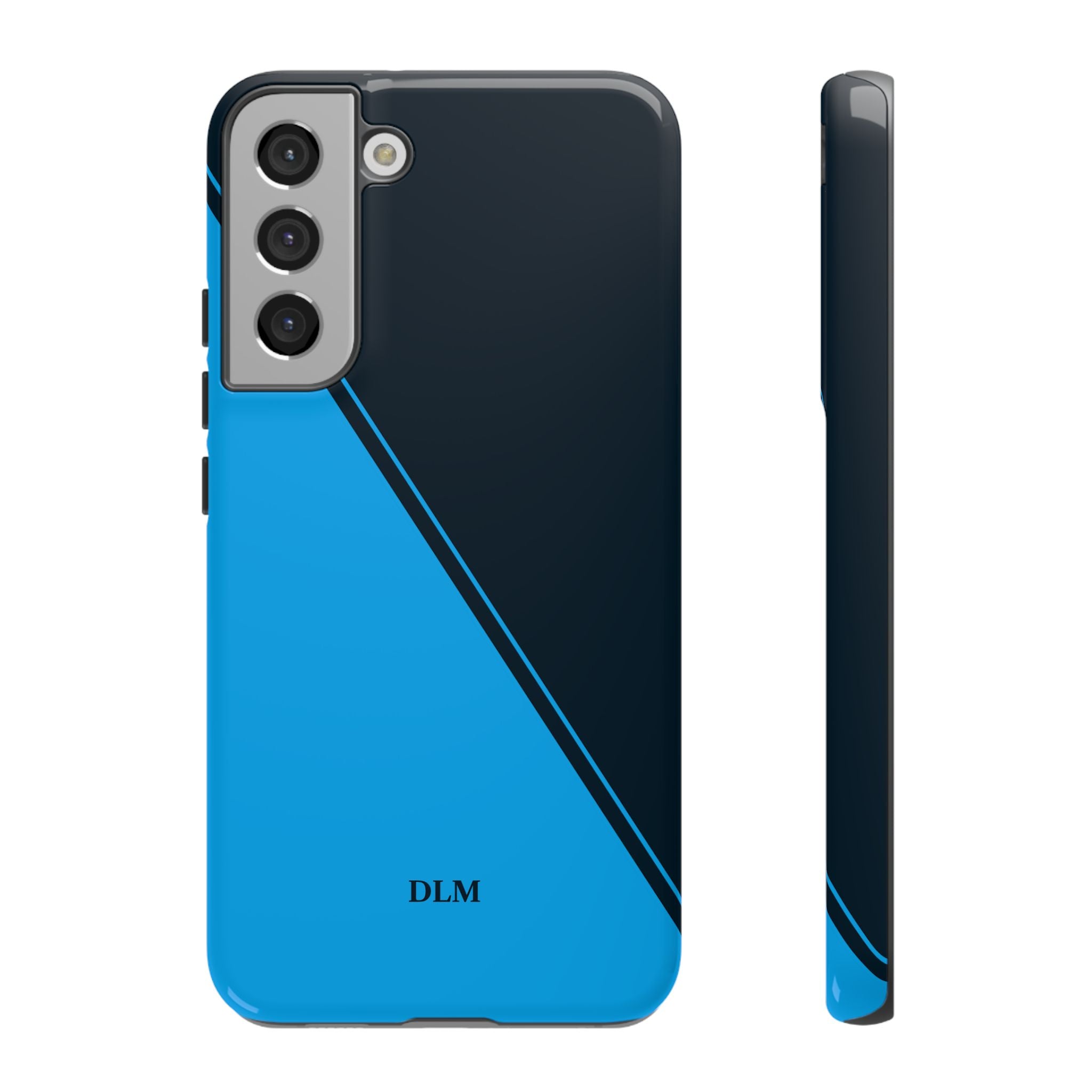 Blues Two Tone Custom Initials Case