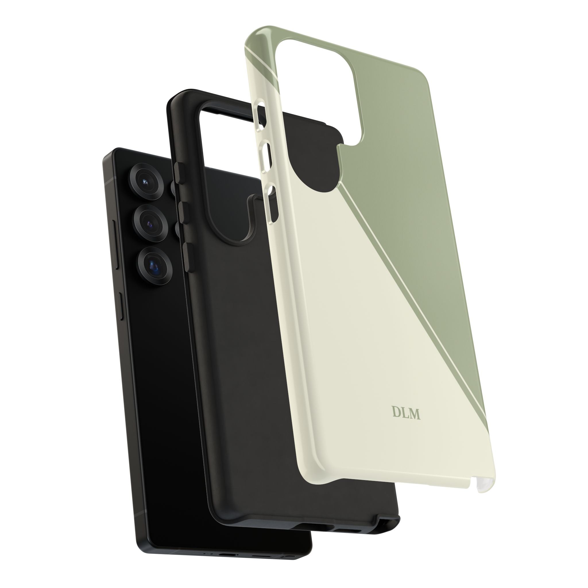 Matcha Two Tone Custom Initials Case
