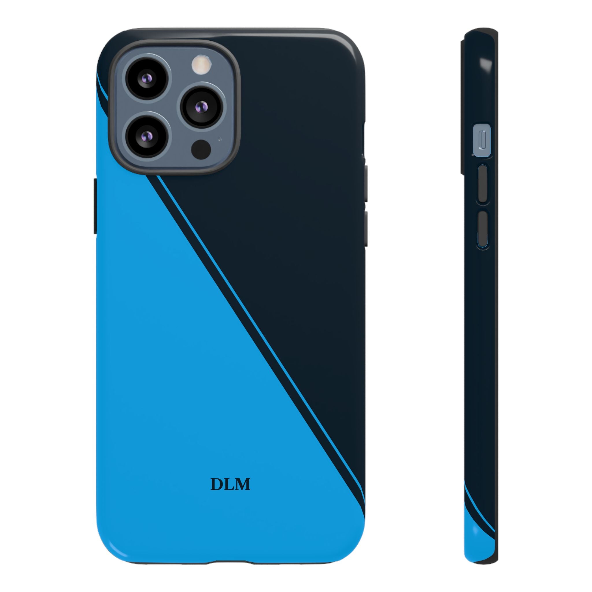 Blues Two Tone Custom Initials Case