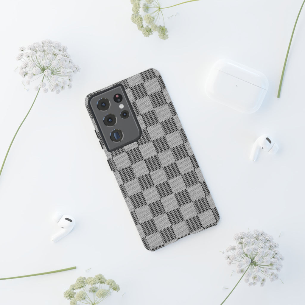 Checkered Grey Phone Case