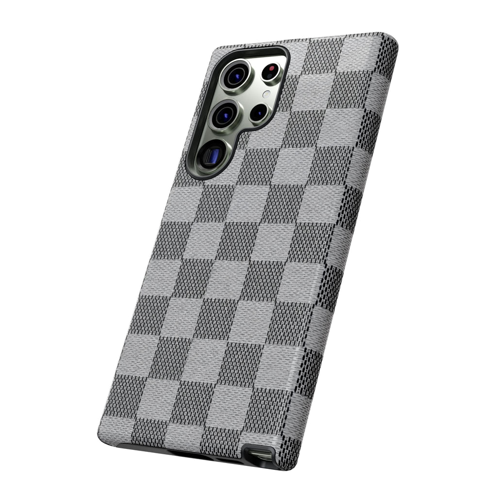Checkered Grey Phone Case