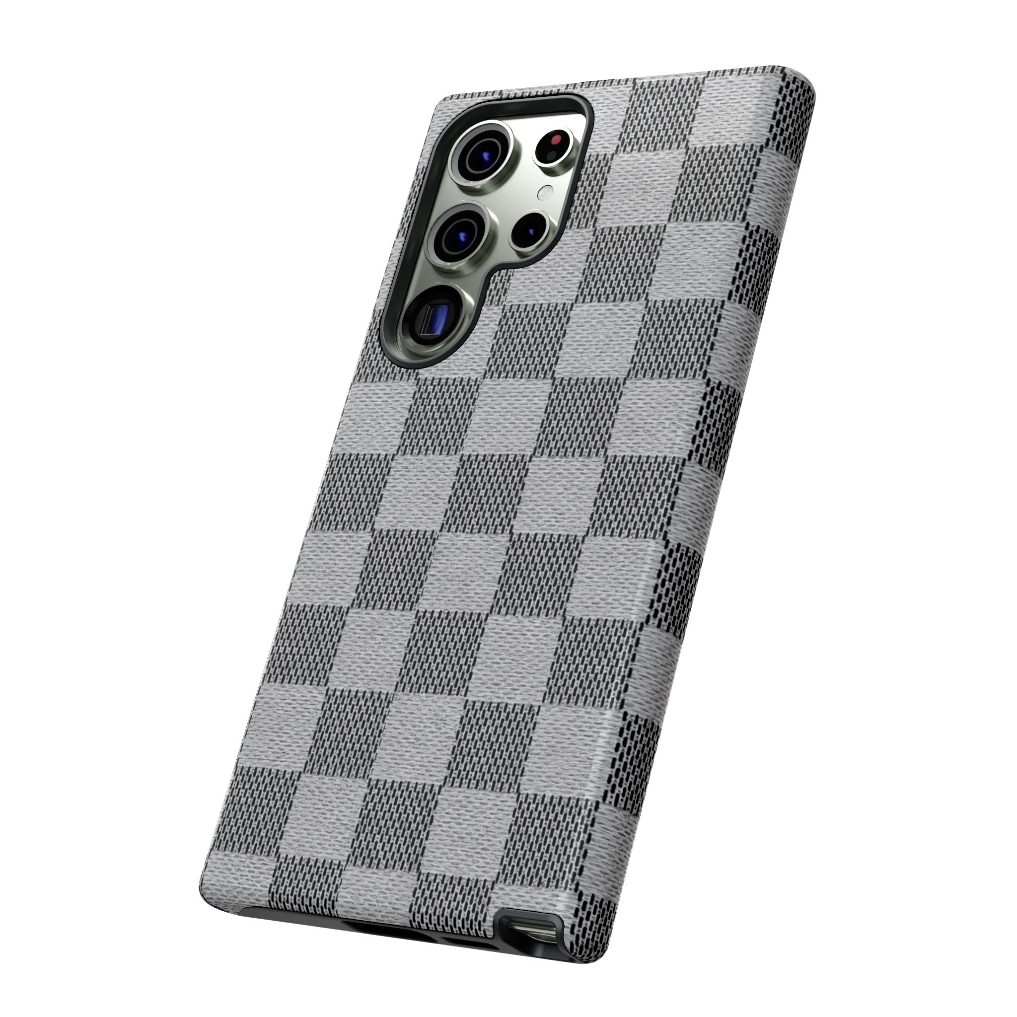 Checkered Grey Phone Case