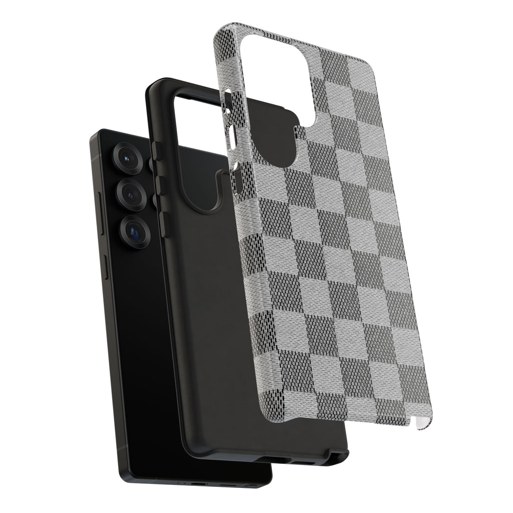 Checkered Grey Phone Case