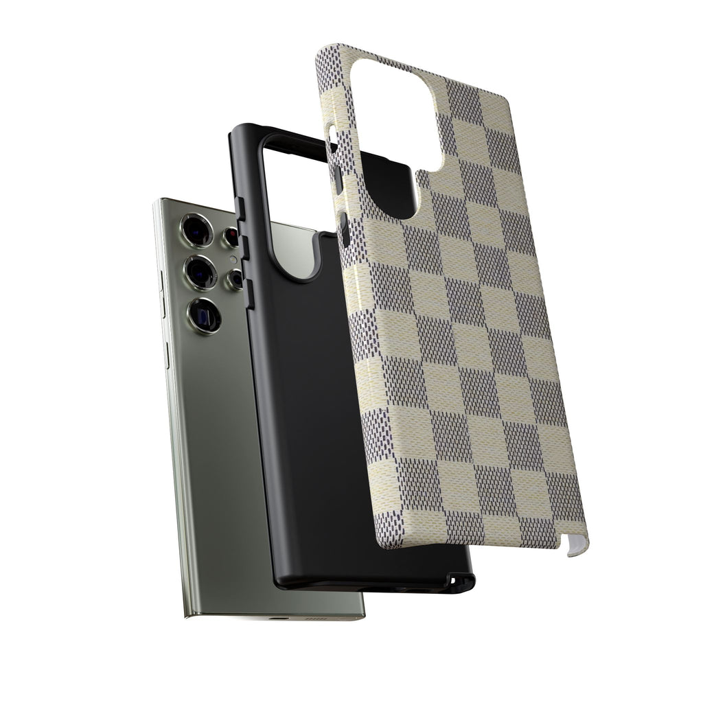 Checkered Cream Phone Case