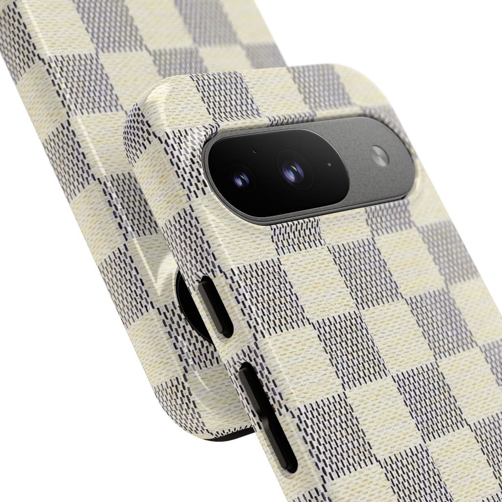 Checkered Cream Phone Case