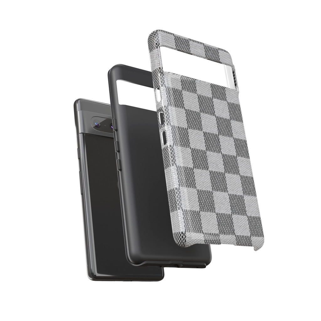 Checkered Grey Phone Case